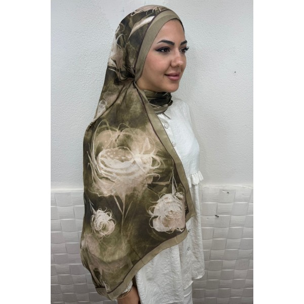 Desenli Bambu Şal 036K